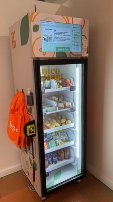 카드 판독기를 가진 미크론 똑똑한 판매 신선한 음식 식사 음료 똑똑한 냉장고 자동 판매기