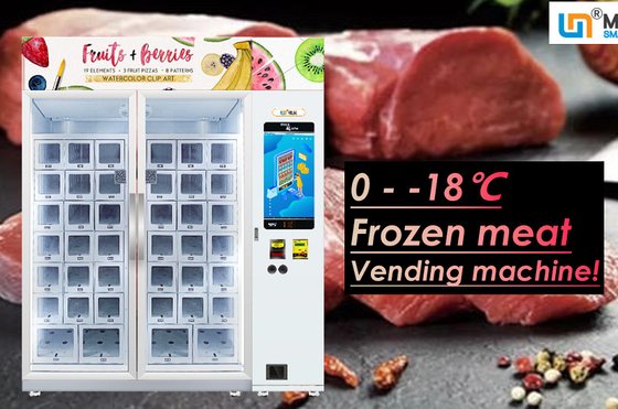 맞춤화된 고기 치즈 아이스크림 로커 크기를 위한 22 인치 냉동식품 자동 판매기