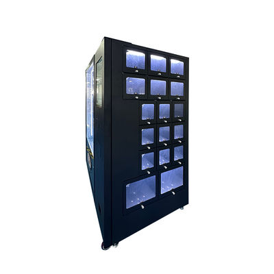 대형 포장 간식용 220V 유리 문 판매 기계 400W 용량 효율성