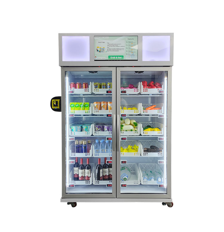 해산물 달걀 R290은 카드 판독기와 함께 팔리는 자동 판매기 현명한 냉동고를 냉동시켰습니다