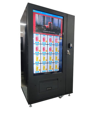 스낵 식품 음료 자동 판매기 냉각 장치 2-20℃ 조정 가능한 대형 스크린 음료 자동 판매기