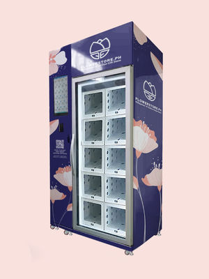 환경 친화적 인 신선 한 꽃 꽃 줄기 판매 기계 카드 리더와 함께 자동 덤불 제거