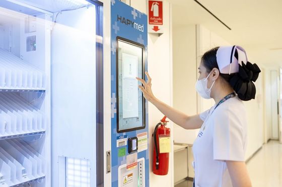 건강 한 노동력 의약품 판매 기계 작업 장소 공장 필수 의약품에 신속하고 쉽게 접근 할 수 있습니다