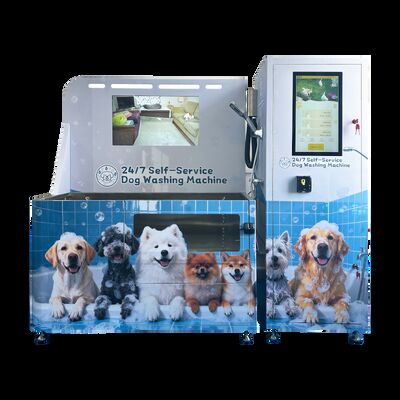 Durable Self Service Vending Machines Designed for Outdoor Dog Wash with Adjustable Hot Water Temperature and Two Speed Dryer