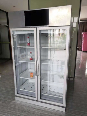 체중 의식 자동 판매기 이중 도어 4 선반, 사회, 신선 식품 자판기를 위한 자동 판매기, 마이크론